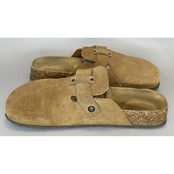 American Eagle Classic Clogs Size 9 Boho Light Brown Mules Potato Shoes Slip On - Picture 7 of 12